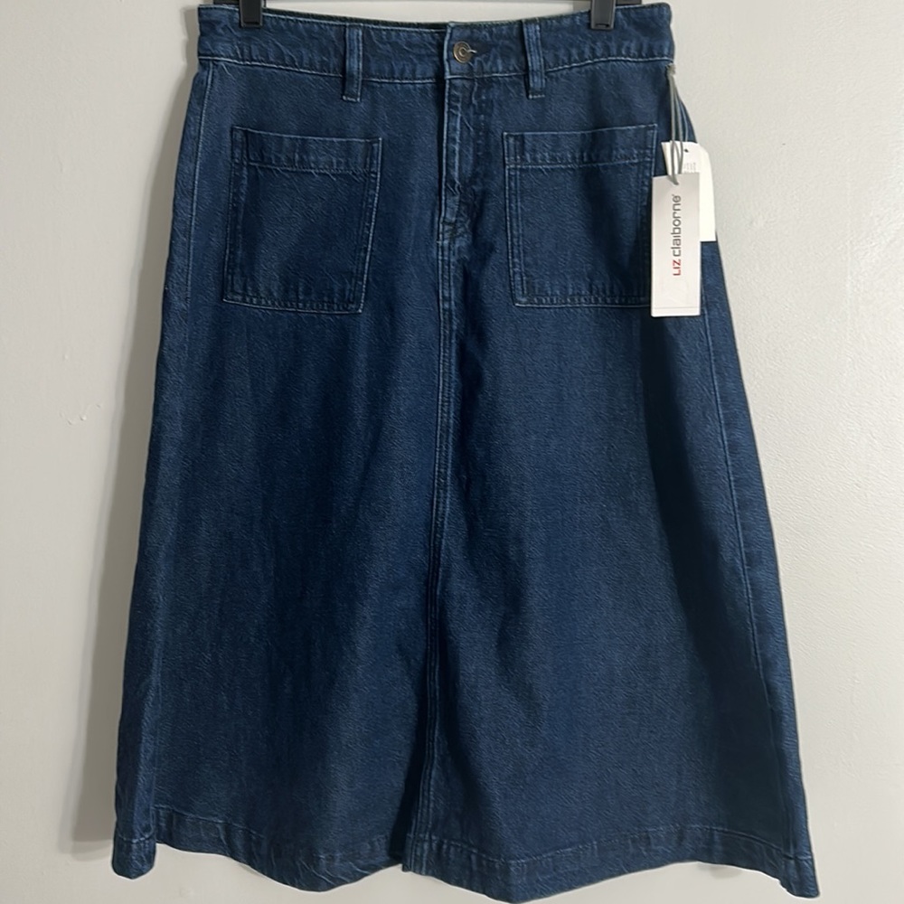 LIZ CLAIBORNE A-LINE DENIM SKIRT